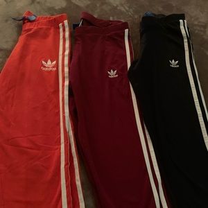 3 adidas stripped leggings (Size S)🔥